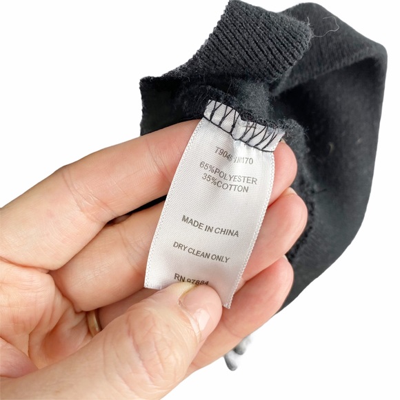 Lemon Tart Grey Black Varsity Fleece Academia Preppy Collegiate Jacket Medium - Picture 5 of 6